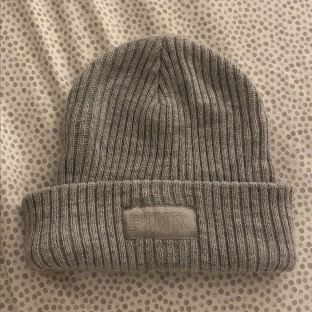Victoria’s Secret Pink Gray Beanie